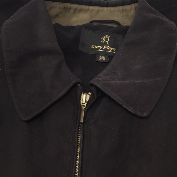 Men’s Black Jacket XXL 2X Black Gary Player Suede - Picture 8 of 8